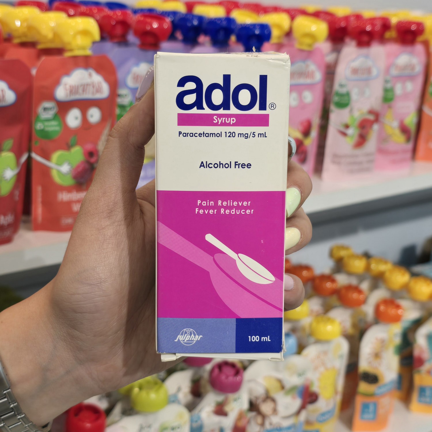 شربت مسکن و تب بر ادول Adol