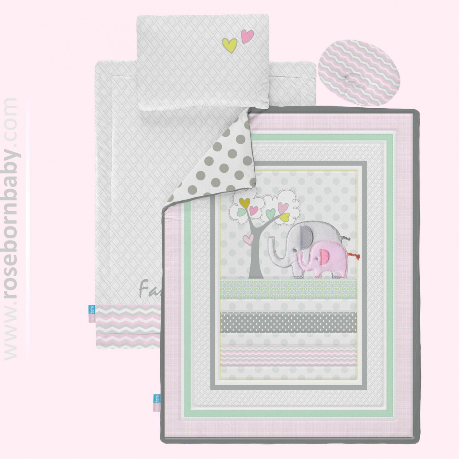 سرویس خواب 4 تکه رز برن Rose born طرح دو فیل