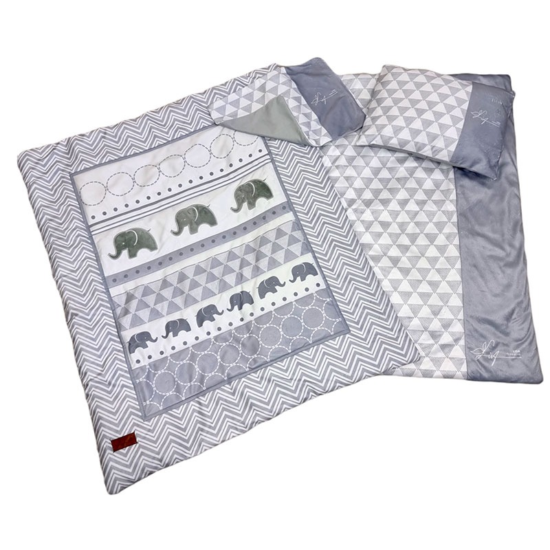 سرویس خواب 4 تکه لیزا Lisa طرح فیل طوسی