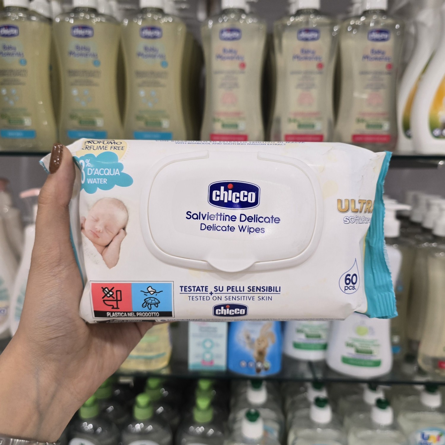 دستمال مرطوب 60 عددی چیکو Chicco