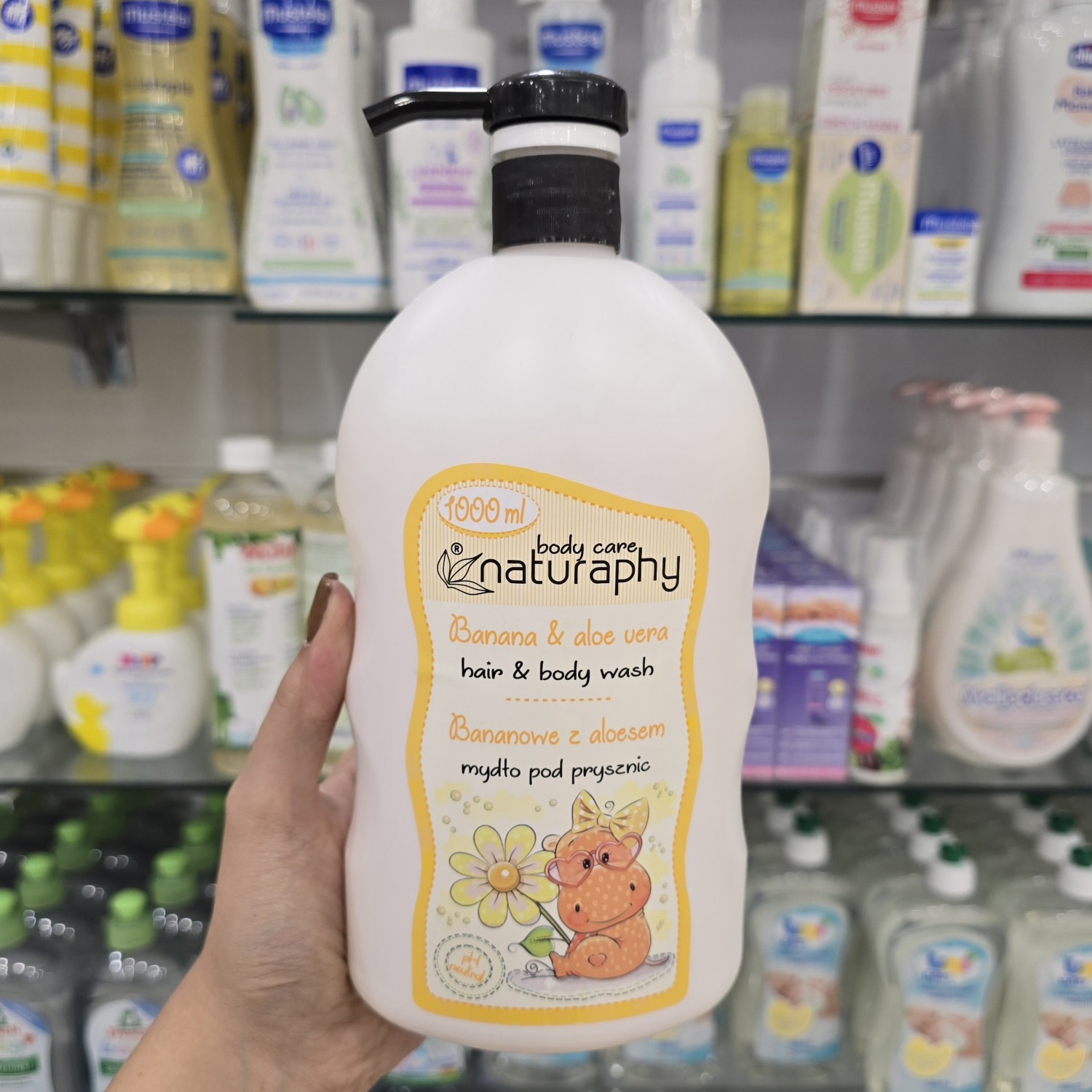 شامپو سر و بدن معطر از برند بلوکس  Blux  با حجم ۱ لیتر