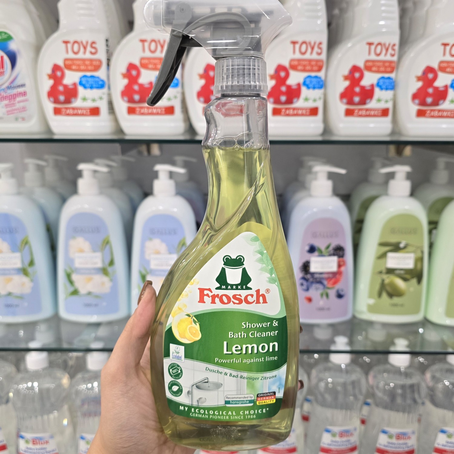 اسپری پاک کننده شیر آلات فروش Frosch با عصاره لیمو