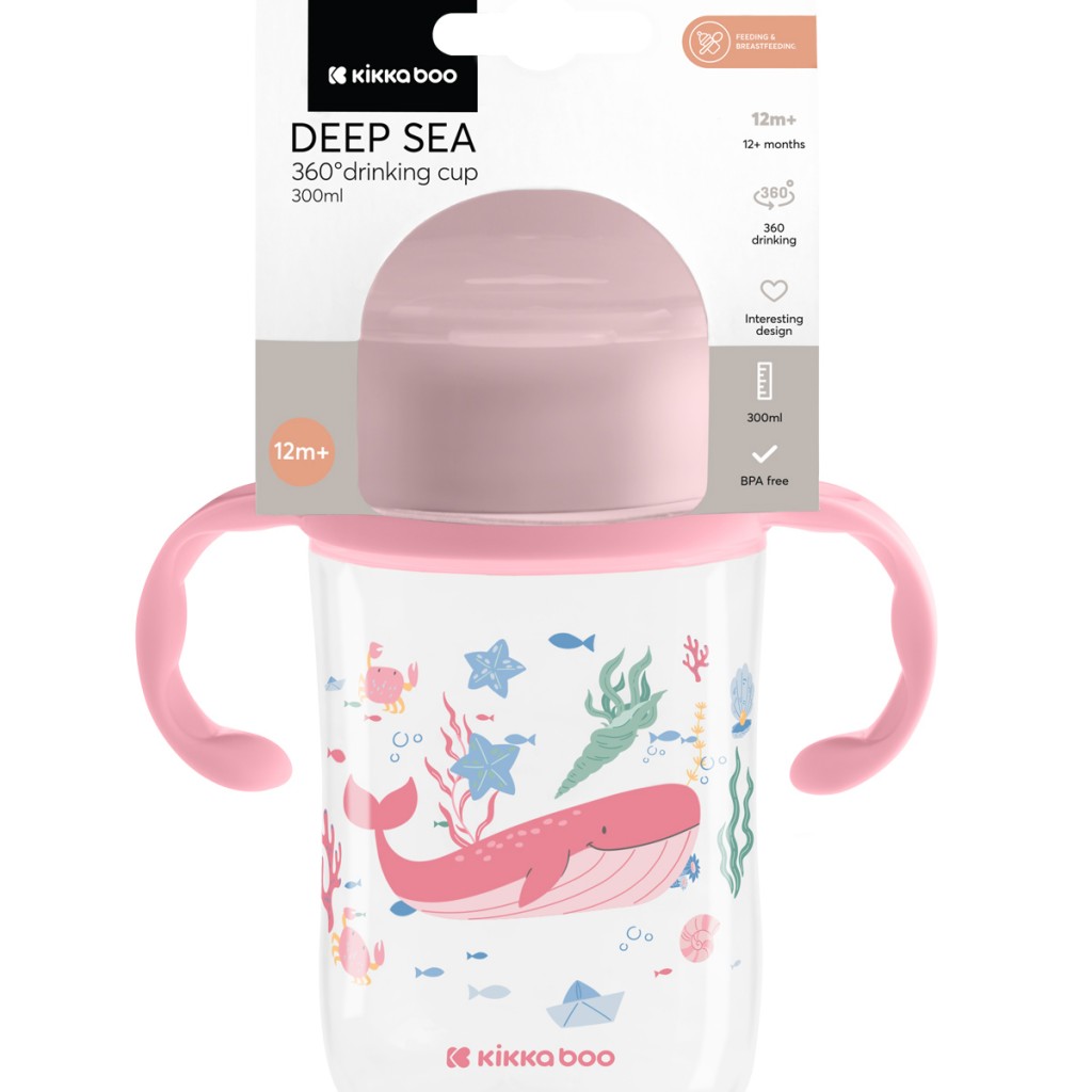 لیوان 360 درجه کیکا بو Kikka boo مدل Deep sea حجم 300 میل