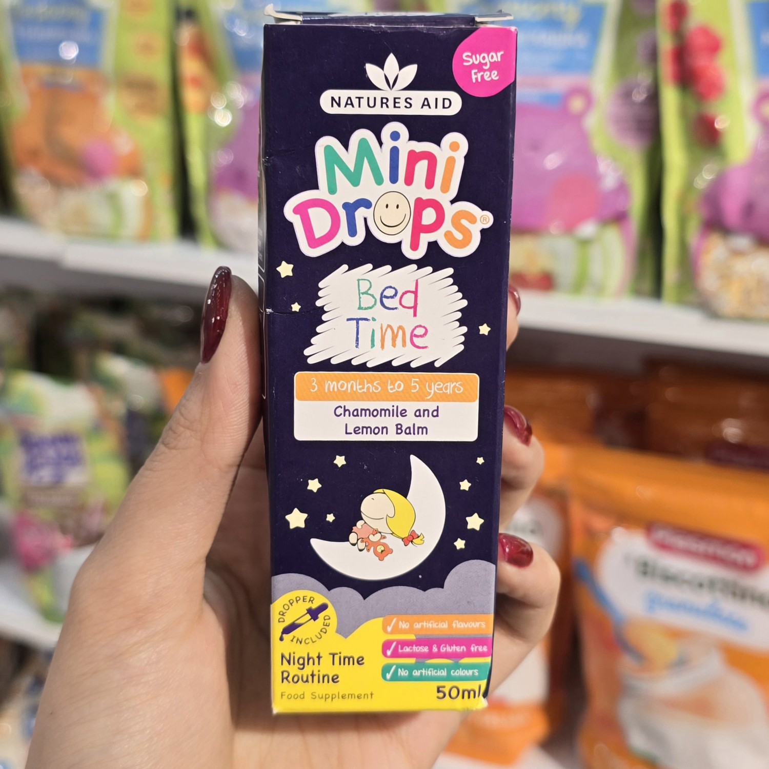 قطره‌ خواب نیچرز اید Natures Aid  در حجم 50 میل