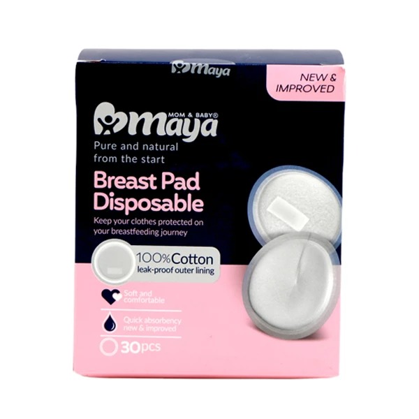 پد سینه یکبار مصرف مایا بسته 30 عددی Maya