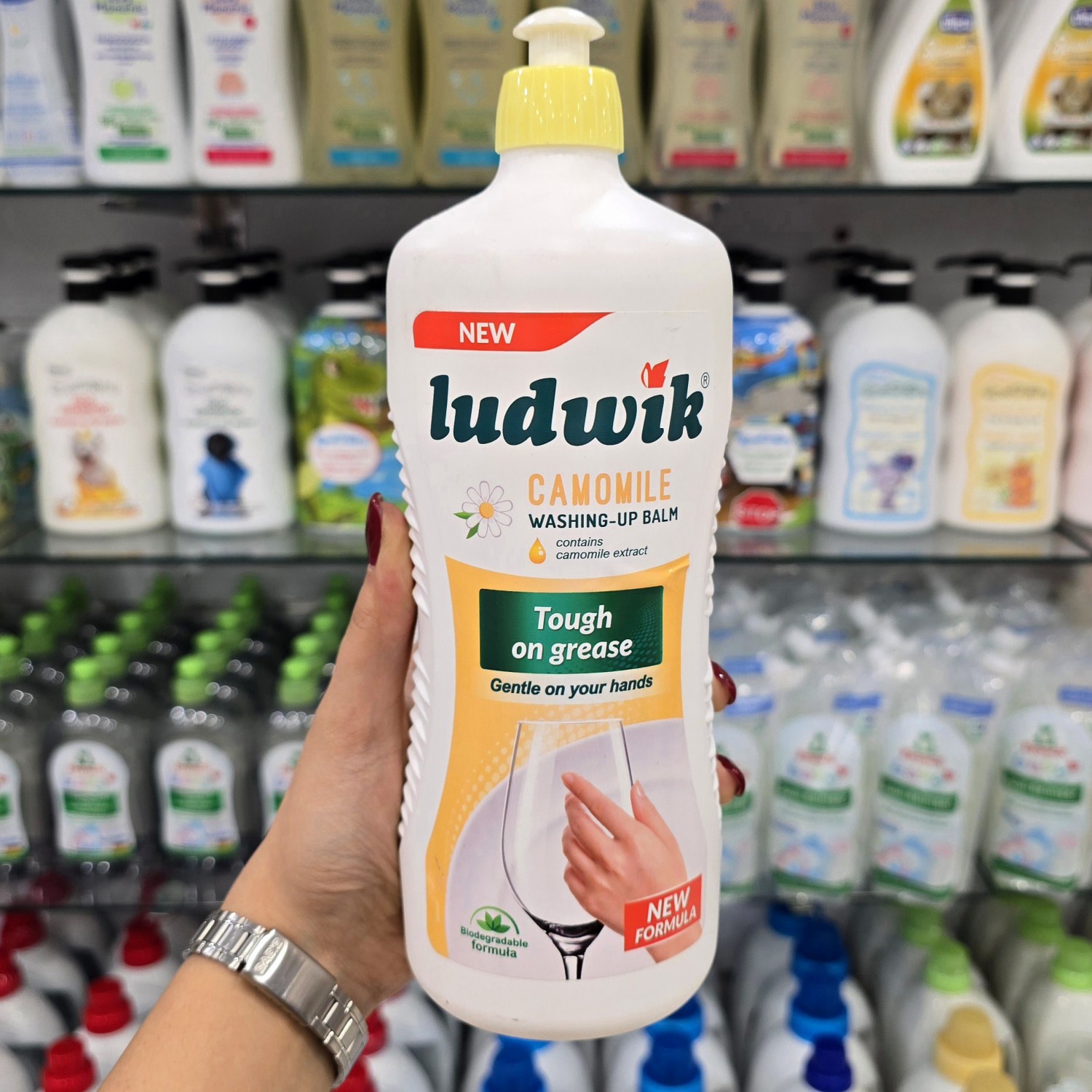 مایع ظرفشویی لودویک Ludwik با رایحه بابونه