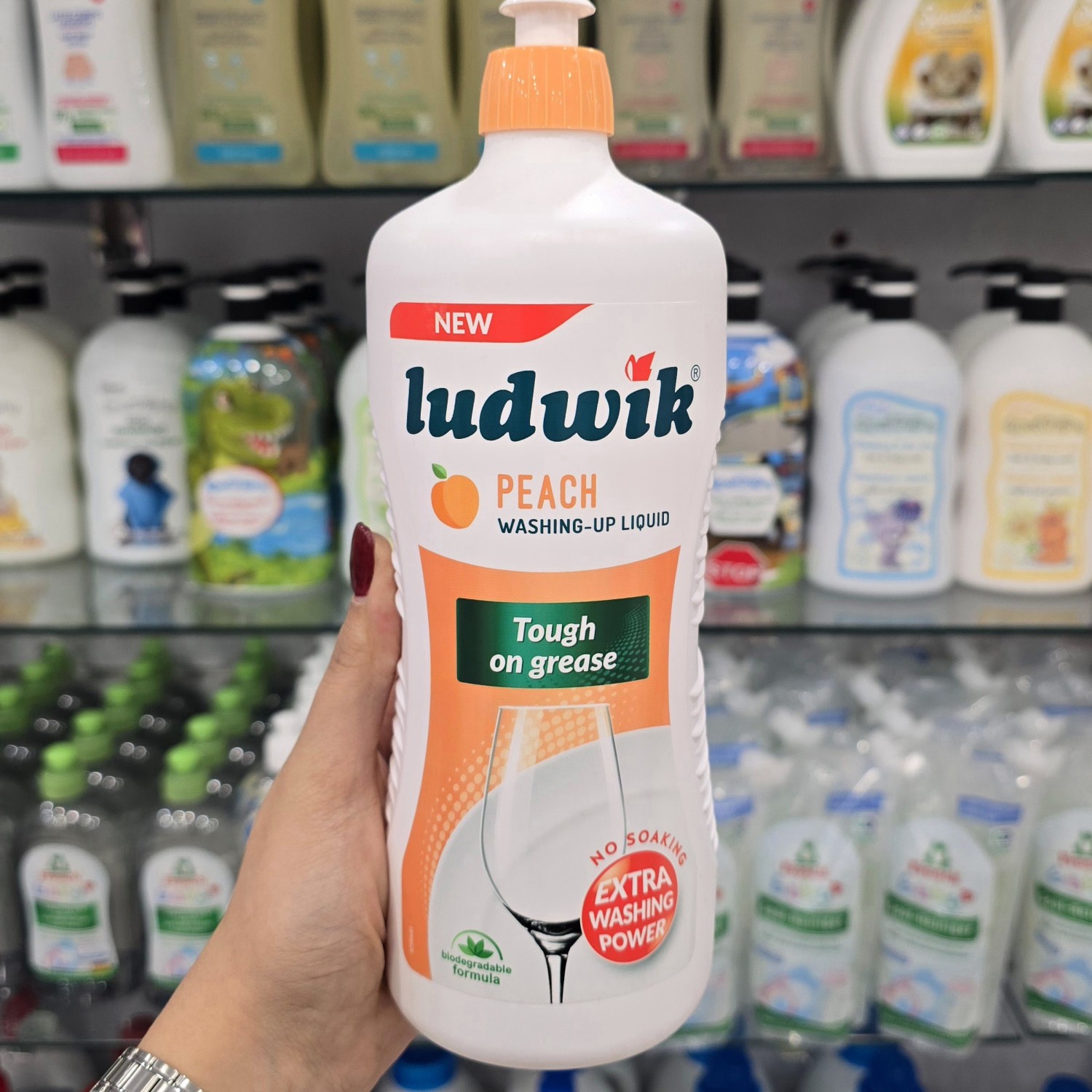 مایع ظرفشویی لودویک Ludwik با رایحه هلو