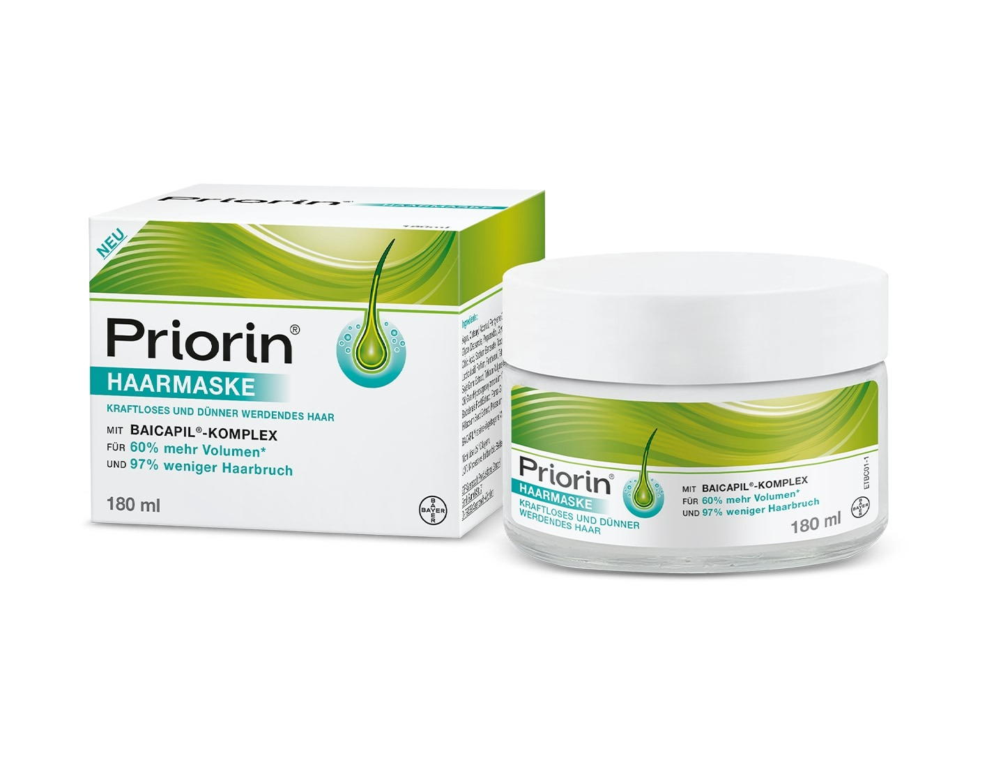 ماسک مو پریورین بایر Bayer Priorin محصول آلمان