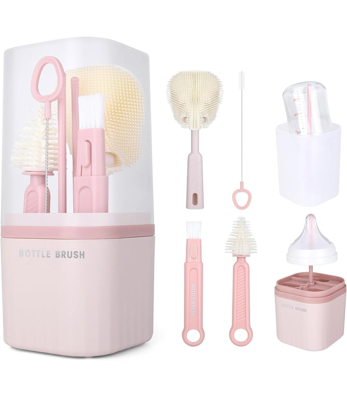 ست شیشه شور و استند سیلیکونی