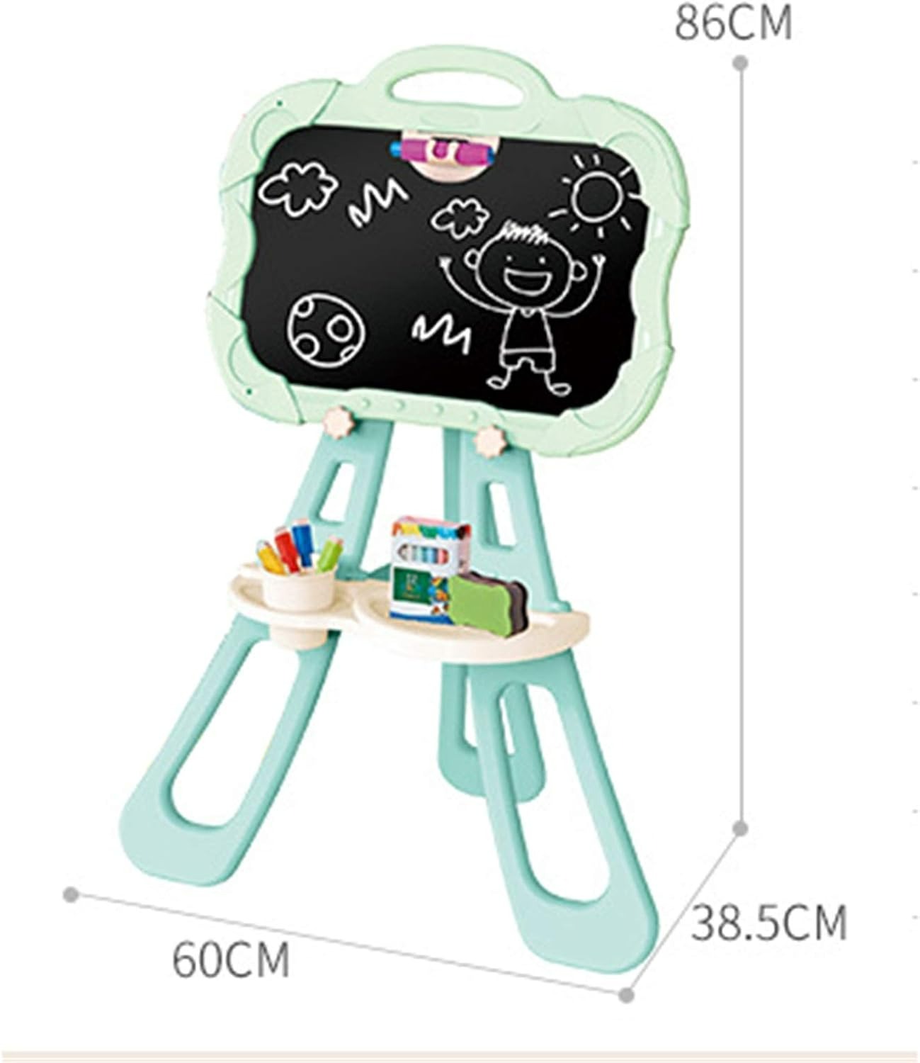 تخته نقاشی دوطرفه گچی و وایت‌برد ایستاده ARTIST