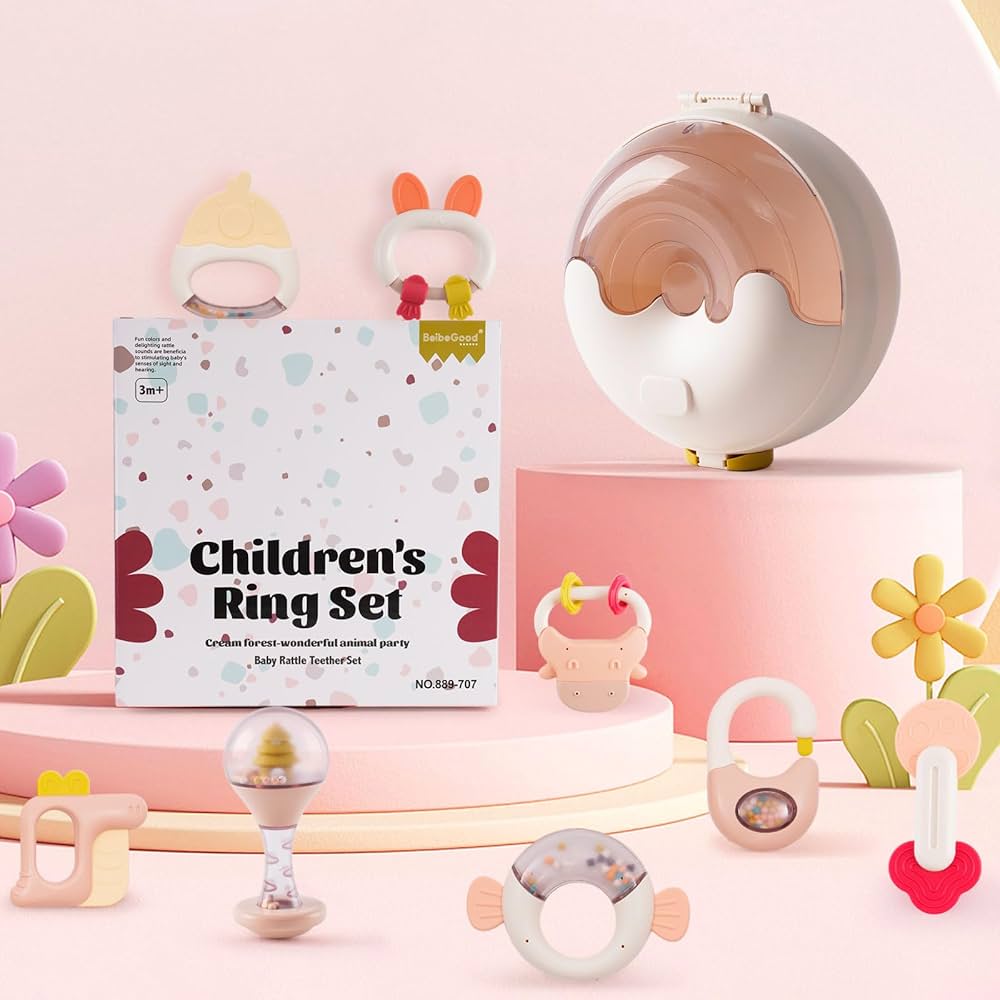 ست جغجغه دندانگیر 6 عددی Beibe