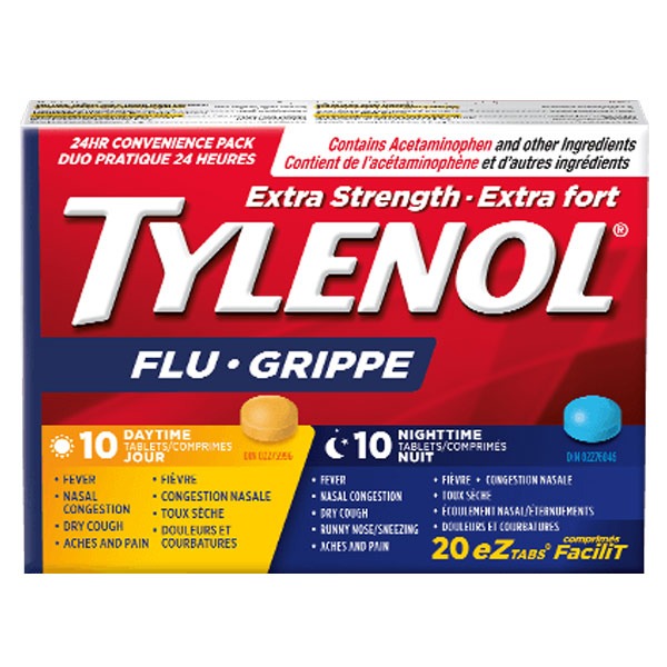 قرص آنفولانزا تایلنول Tylenol مناسب روز و شب