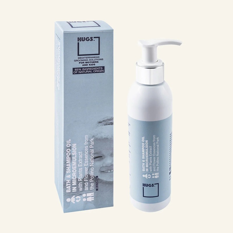 شامپو سر و بدن نوزاد 200 میل هاگز Hugs