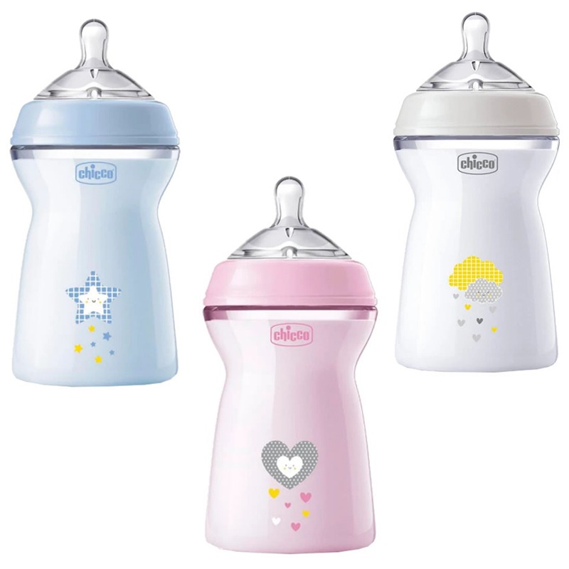 شیشه شیر نچرال 330 میل 6+ ماه چیکو Chicco