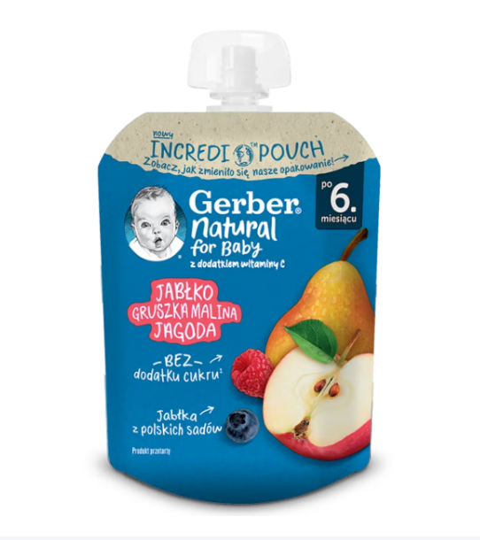 پوره میوه‌ ساندیسی گربر Gerber محصول لهستان