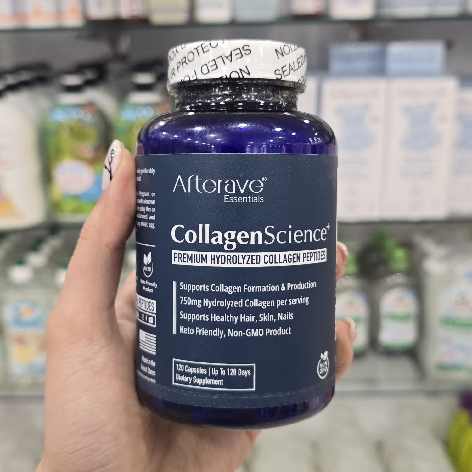 قرص کلاژن پپتاید افتر ایو After ave برای پوست و مو