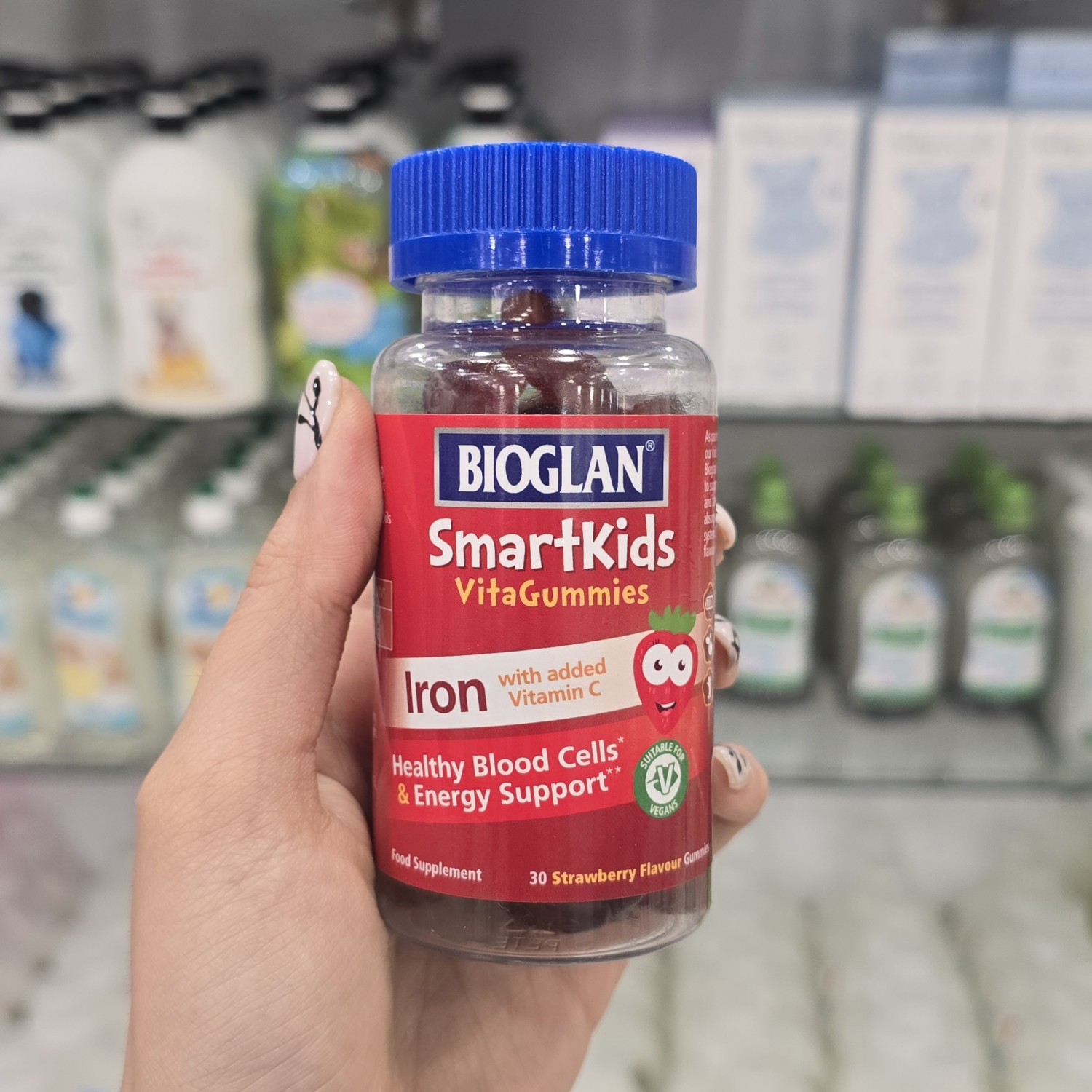 پاستیل آهن bioglan برای 4+ سال