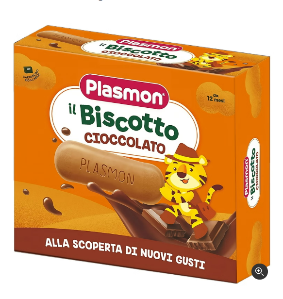 بیسکوییت انگشتی مخصوص +12 ماه پلاسمون Plasmon با طعم کاکائویی