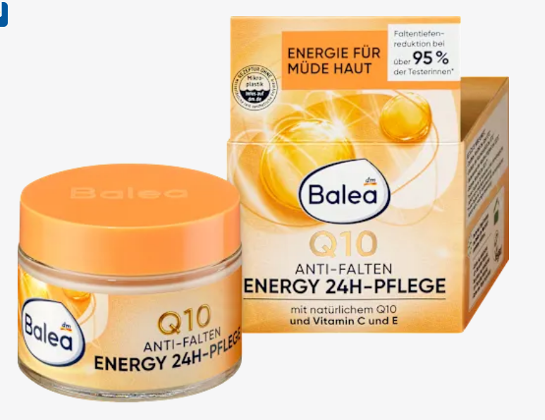 کرم صورت ضد چروک Q10 انرژی 24 ساعته باله‌آ Balea