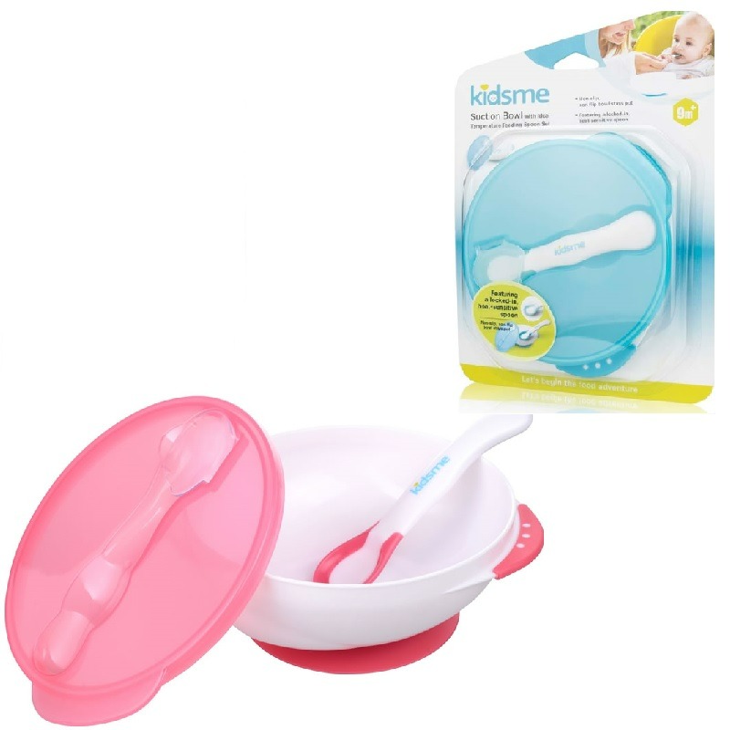ظرف غذا چسبان همراه با قاشق حرارتی کیدزمی Kidsme