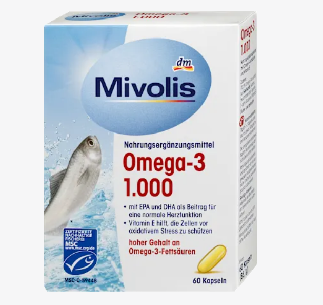 کپسول امگا ۳ دوز 1000 میولیس Mivolis