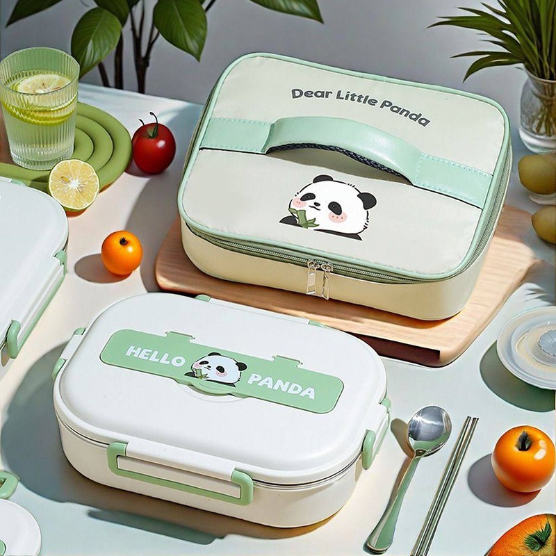 لانچ باکس و ظرف غذای استیل  طرح حیوانات