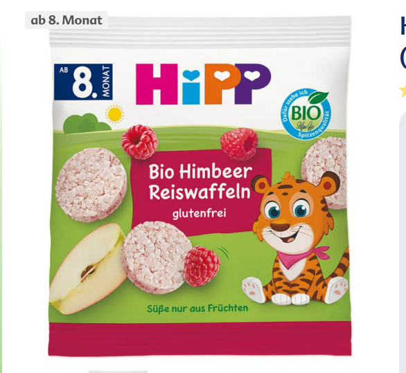 کیک برنجی ارگانیک هیپ HiPP  تولید بلژیک