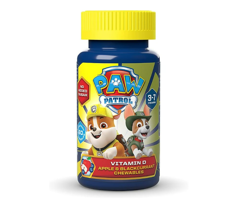 قرص جویدنی ویتامین D سیستم ایمنی سگ های نگهبان Paw Patrol برای 3-7 سال