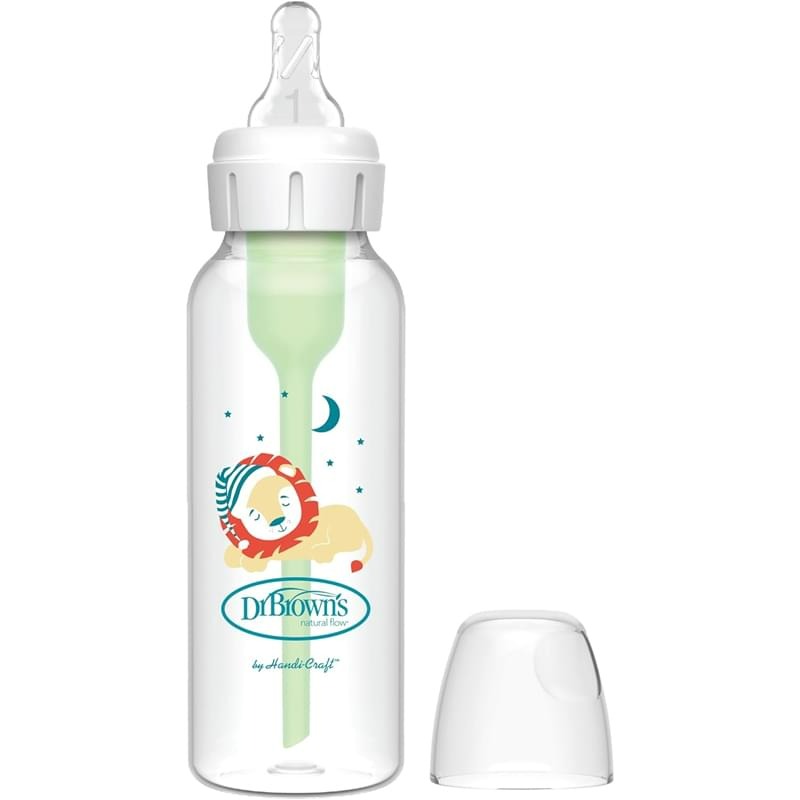 شیشه شیر طلقی طرحدار لاغر آپشن پلاس دکتر براون Dr Brown’s