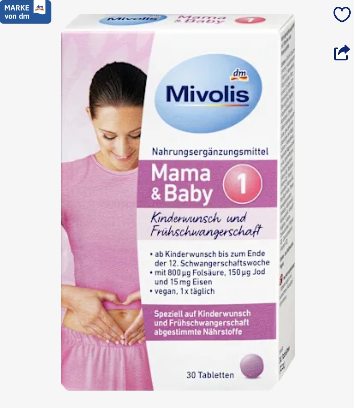 قرص مکمل قبل و هنگام بارداری میوولیوس Mivolis