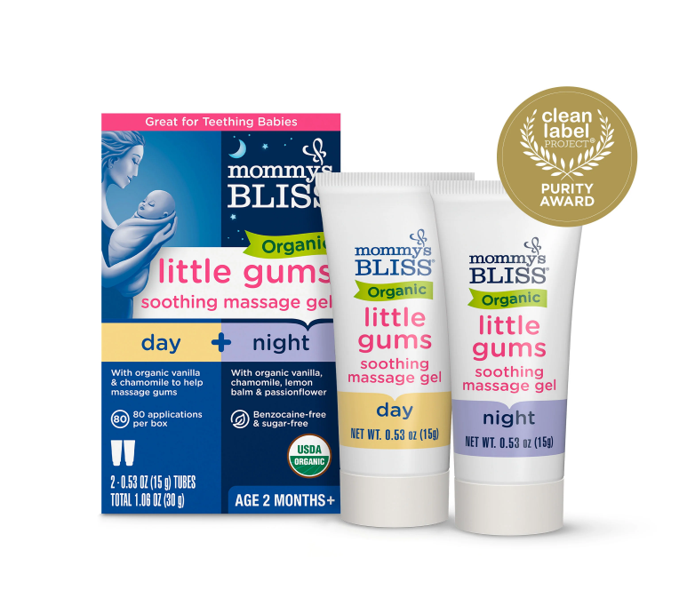 ژل ارگانیک روز و شب ماساژ و تسکین لثه نوزاد مامیز بلس Mommy’s Bliss