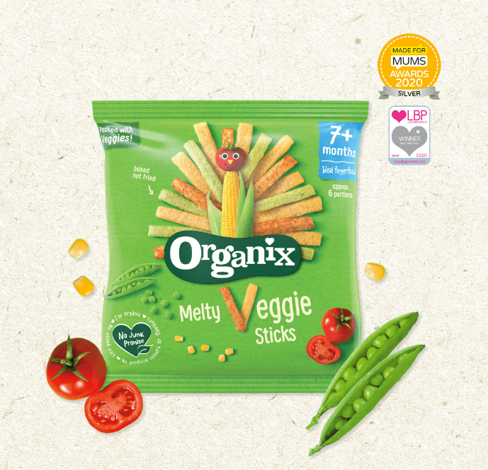 اسنک‌ پفکی ارگانیک کودکان اورگانیکس Organix