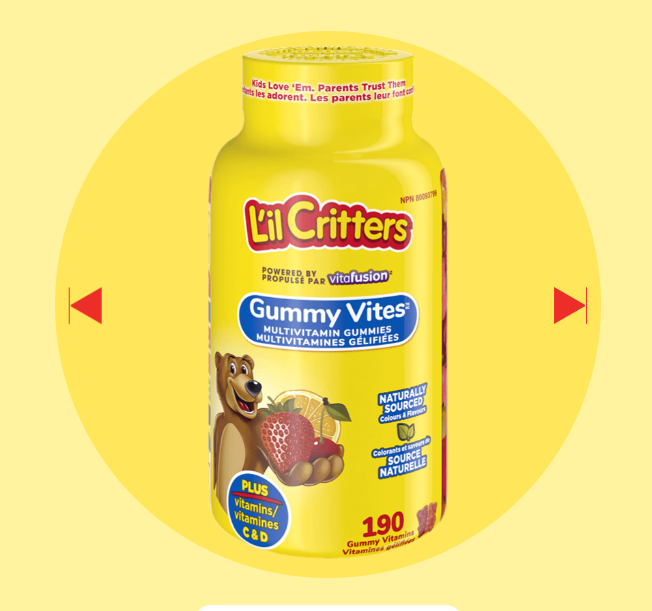 پاستیل مولتی‌ ویتامین کودکان L’il Critters™ GummyVites™