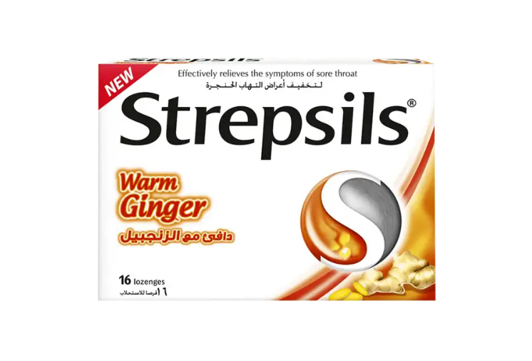 قرص تسکین‌ دهنده و ضدعفونی‌ کننده گلو استرپسیلز Strepsils