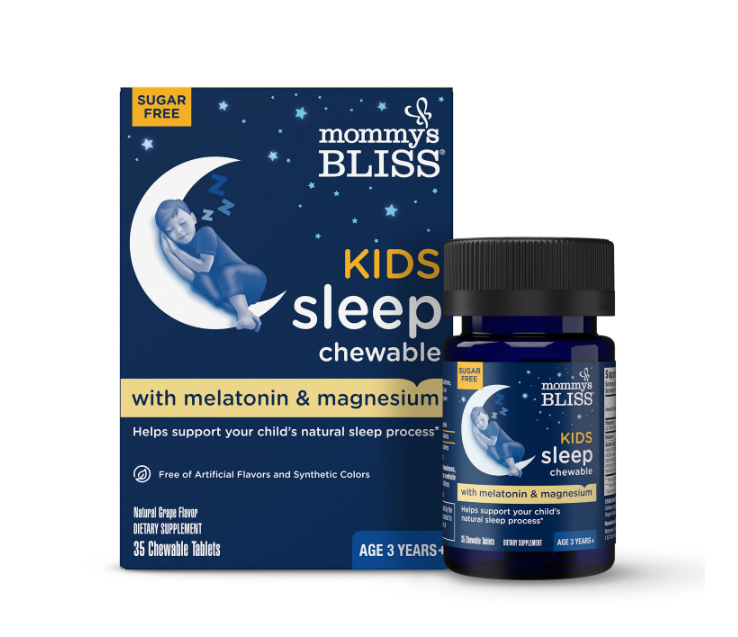 قرص جویدنی خواب مامیز بلس Mommy’s Bliss با ملاتونین و منیزیم