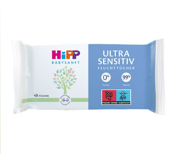 دستمال مرطوب هیپ HiPP Babysanft Ultra Sensitiv