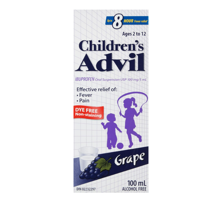 شربت مسکن و تب بر کودکان ادویل Advil ایبوپروفن