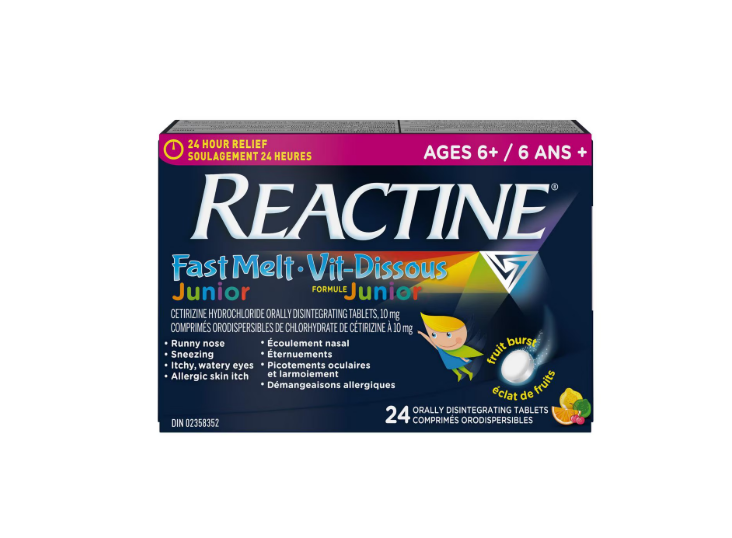 قرص ضدحساسیت و آلرژی حل شونده Reactine