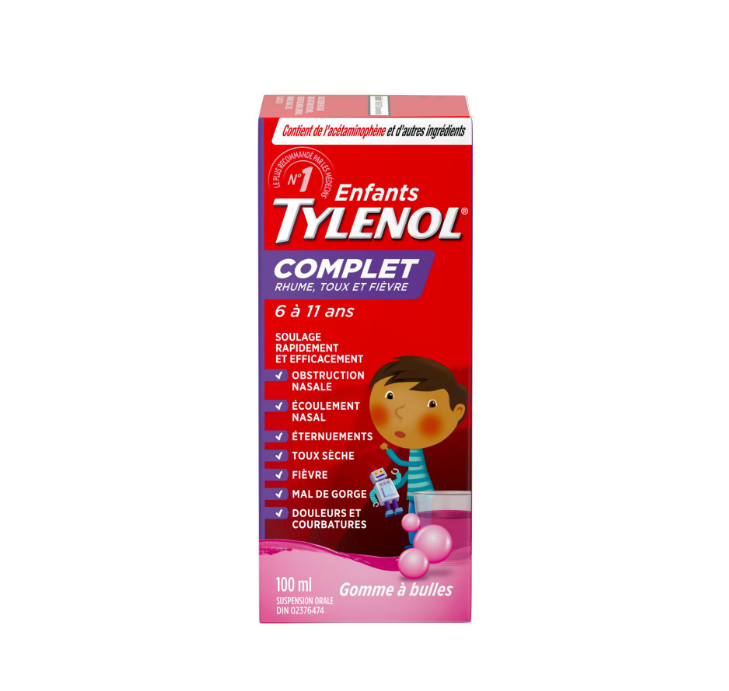 شربت کامل سرماخوردگی ، سرفه و تب کودکان  تایلنول TYLENOL