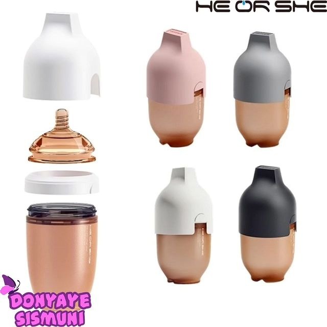 شیشه شیر سیلیکونی 240 میل هی اور شی HE OR SHE