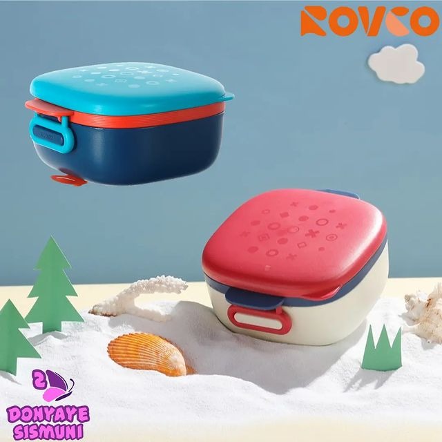 ظرف غذای استیل درب دار 520 میل رووکو Rovco