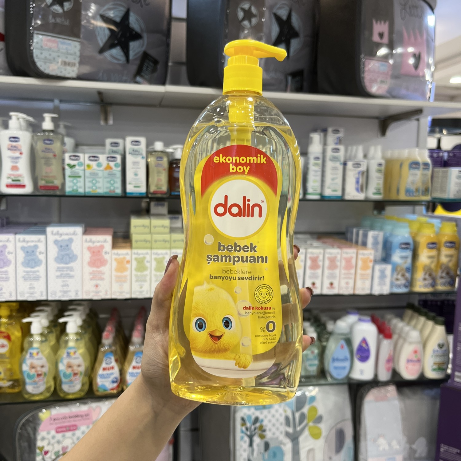 شامپو سر و بدن بدون سولفات کودک دالین dalin حجم 900 میل