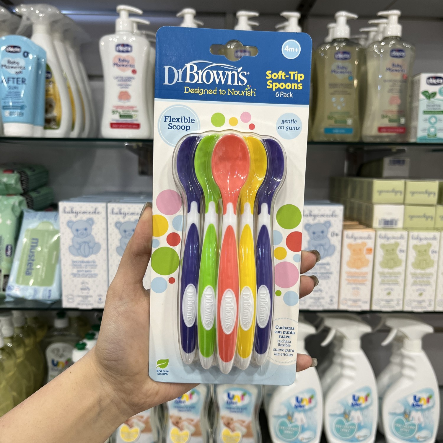 قاشق طلقی نوزاد بسته 6 عددی دکتر براون Dr Brown’s