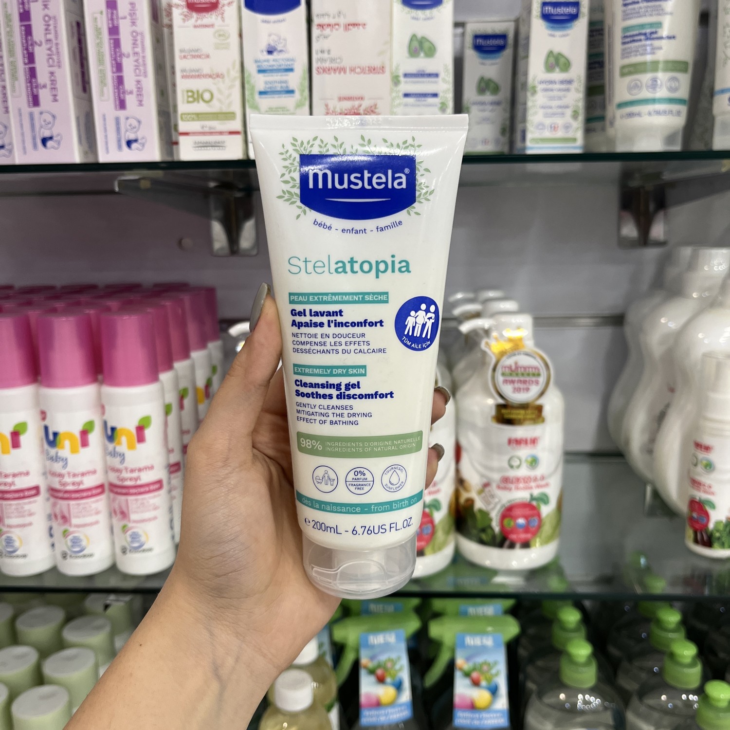 شامپو استلاتوپیا سر و بدن ماستلا Mustela