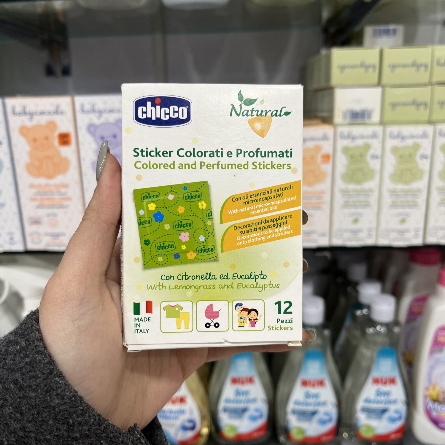 استیکر خوشبو  12 عددی چیکو Chicco