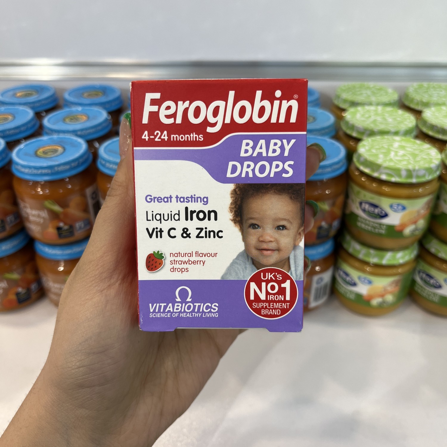 قطره آهن کودک فروگلوبین ویتابیوتیکس VITABIOTICS Feroglobin