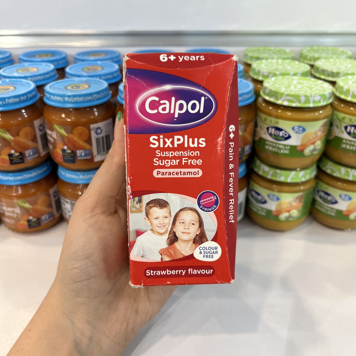 شربت مسکن و تب بر بزرگسال کلپول Calpol برای 6+ سال