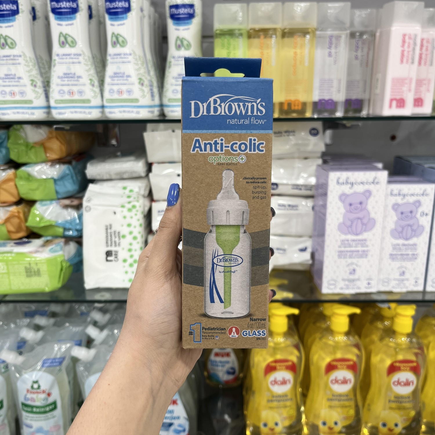 شیشه شیر پیرکس 120 میل لاغر آپشن پلاس دکتر براون Dr Brown’s