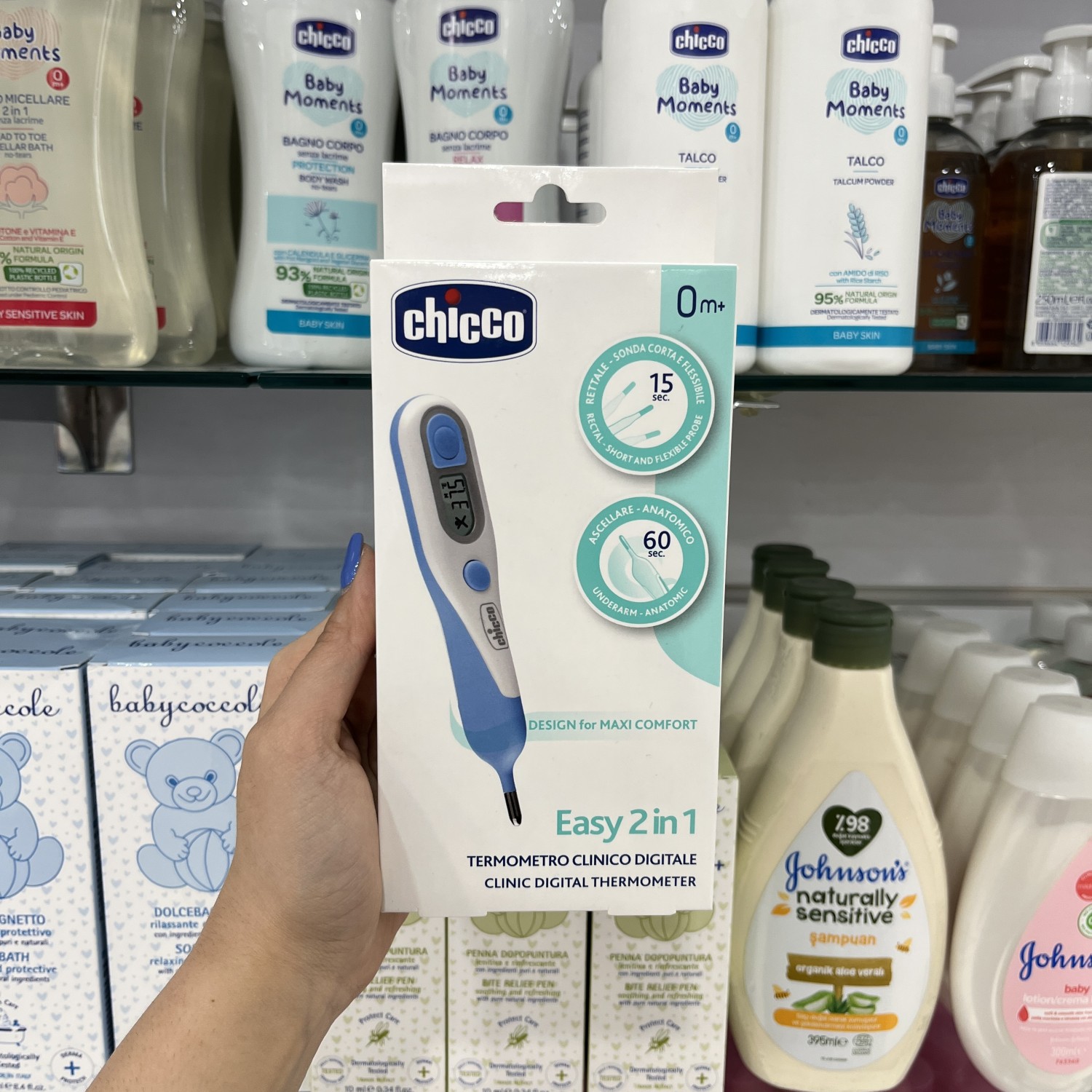 تب سنج دیجیتال مدادی مدل Easy 2in1 چیکو Chicco
