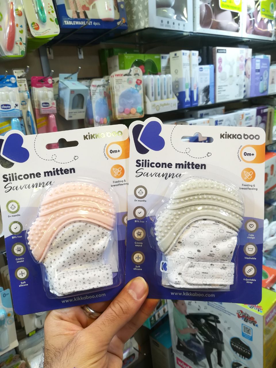 دستکش دندان گیر سیلیکونی کودک کیکابو kikka boo